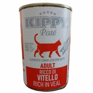 Kippy Cat Wet Food Adult Pate Rice in Veal - can - 400 g