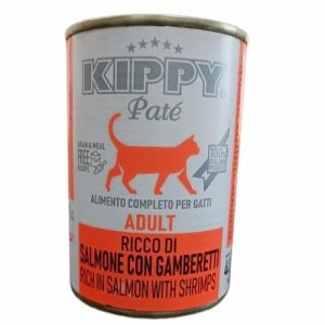 Kippy Pate Adult Cat Wet Food Salmone With SHRIMPS 400 g