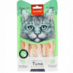 Wanpy Creamy Tuna And Scallop Treats 70 gr