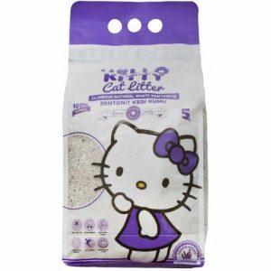 Hello Kitty White Bentonite Clumping Cat Litter Lavender 5 L