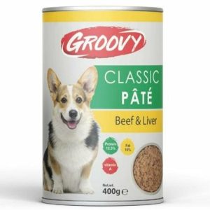 GROOVY DOG CLASSIC PATE400G LIVER &BEEF