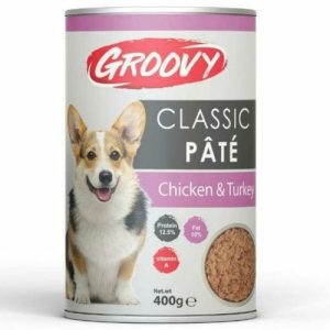 GROOVY DOG CLASSIC PATE400G chicken&turkey