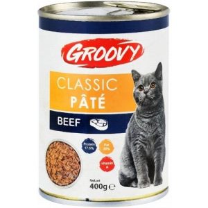 Groovy Cat Wet Food Classic Pate Beef 400g