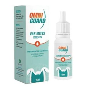 Omni Guard Ear Mites Drops For Cats And Dogs 15ml